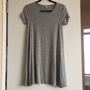 Old Navy - light gray swing T-shirt dress
